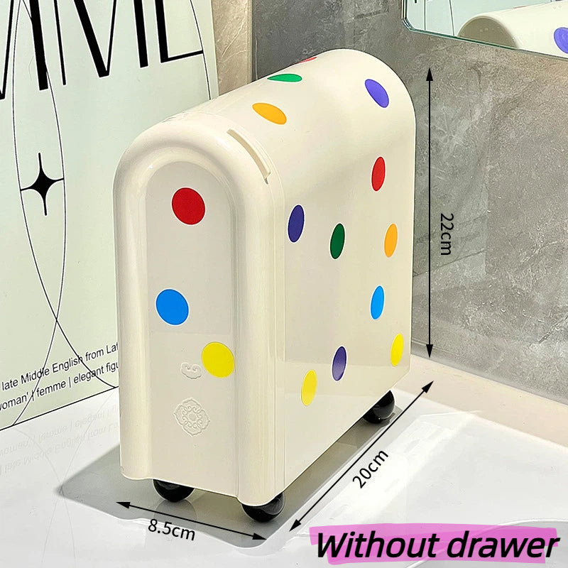 Luxury Drawer Makeup Organiser Box - Cosmetic Brush, Jewelry Storage for Desk, Dressing Table & Student Dorm | Fashion