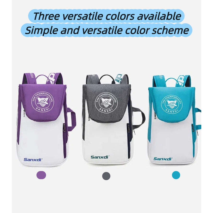 50L Badminton Bag Large Capacity Waterproof Sports Gym Backpack Unisex for Tennis & Travel, Outdoor