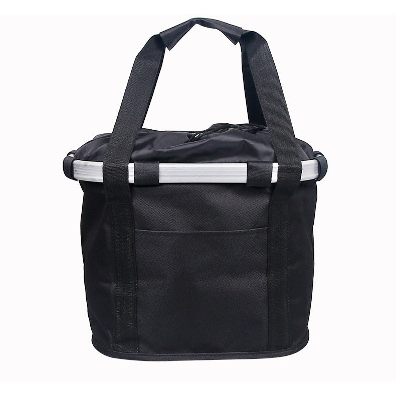 Bicycle Handlebar Basket Large Capacity MTB Bike Pet Carrier Foldable Detachable Front Frame Pannier