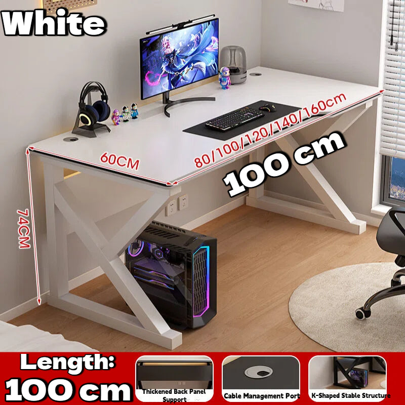 Computer Table With Book Shelf Storage Rack Student Study Table Writing Desk Home Office