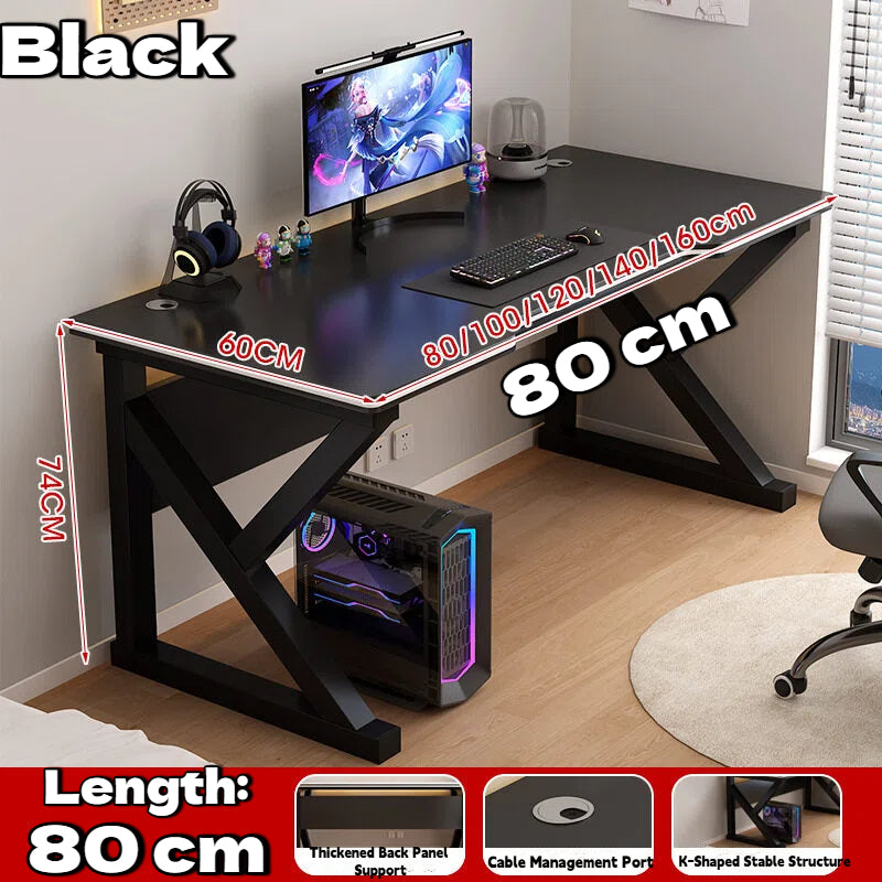 Computer Table With Book Shelf Storage Rack Student Study Table Writing Desk Home Office