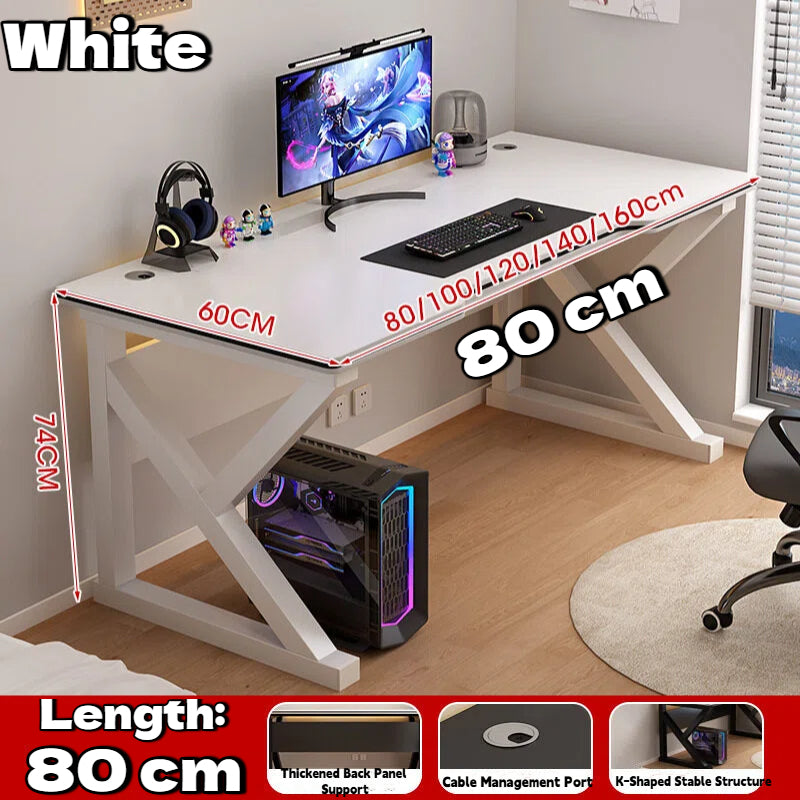 Computer Table With Book Shelf Storage Rack Student Study Table Writing Desk Home Office