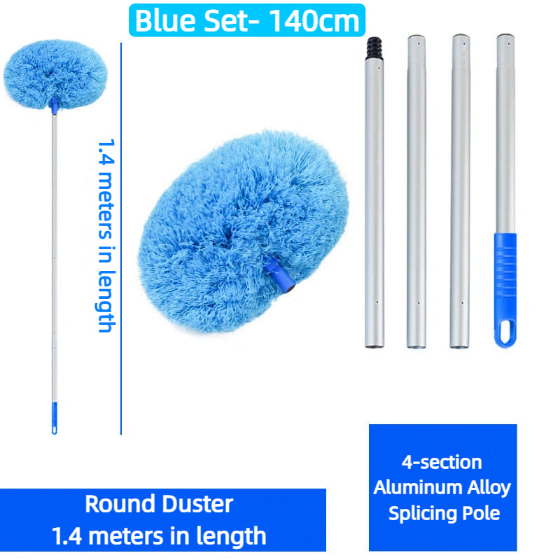 Ceiling Fan Duster Absorb Dust Save Strength Adjustable Telescopic Removable Washable Super Cilia Brush
