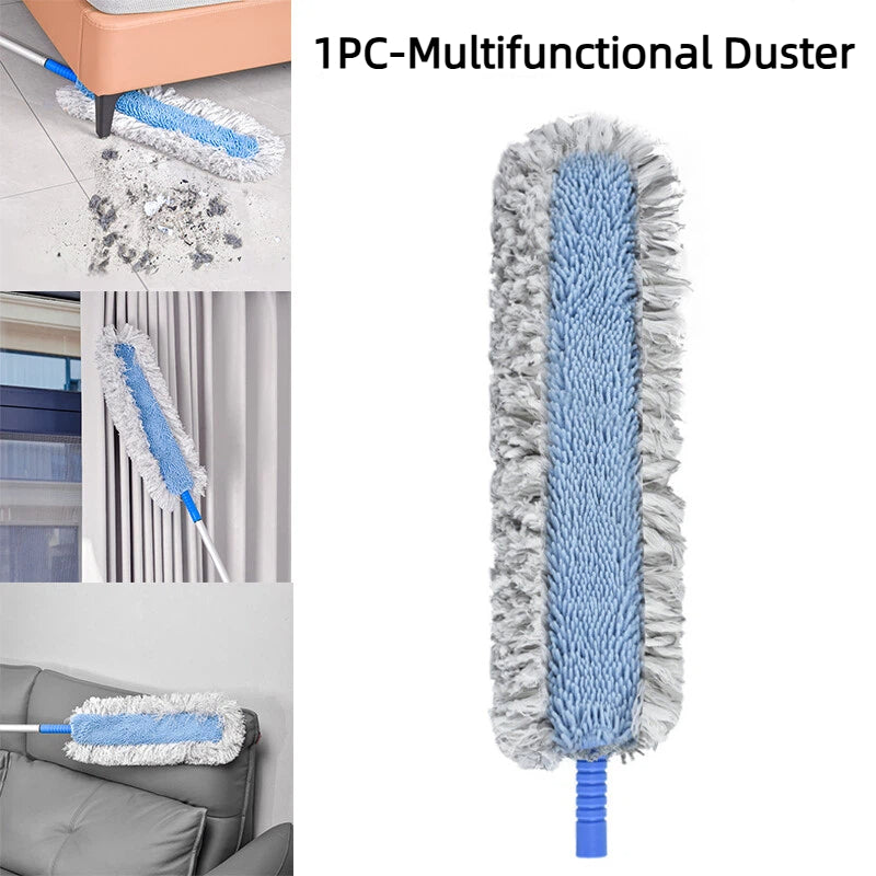 Ceiling Fan Duster Absorb Dust Save Strength Adjustable Telescopic Removable Washable Super Cilia Brush