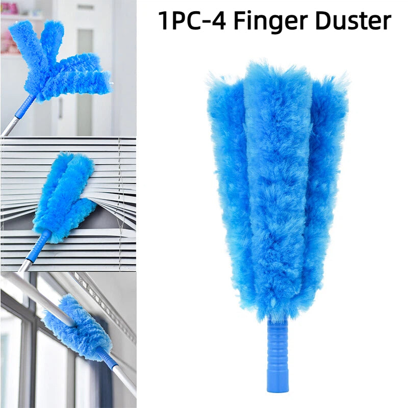 Ceiling Fan Duster Absorb Dust Save Strength Adjustable Telescopic Removable Washable Super Cilia Brush