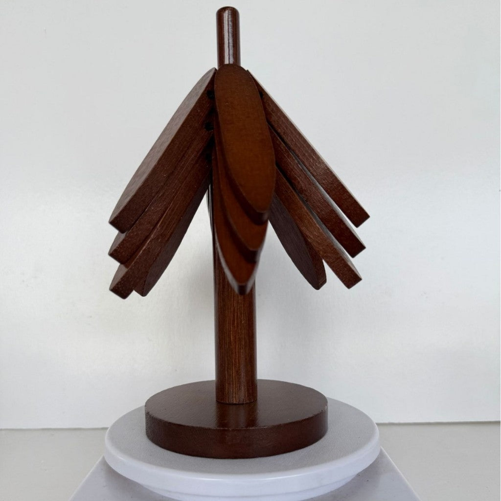 Premium Solid Wood Heat Insulation Mat - Anti-Scald Non-Slip Table Coaster for Hot Pots | Acacia/Walnut Wood | SG Seller