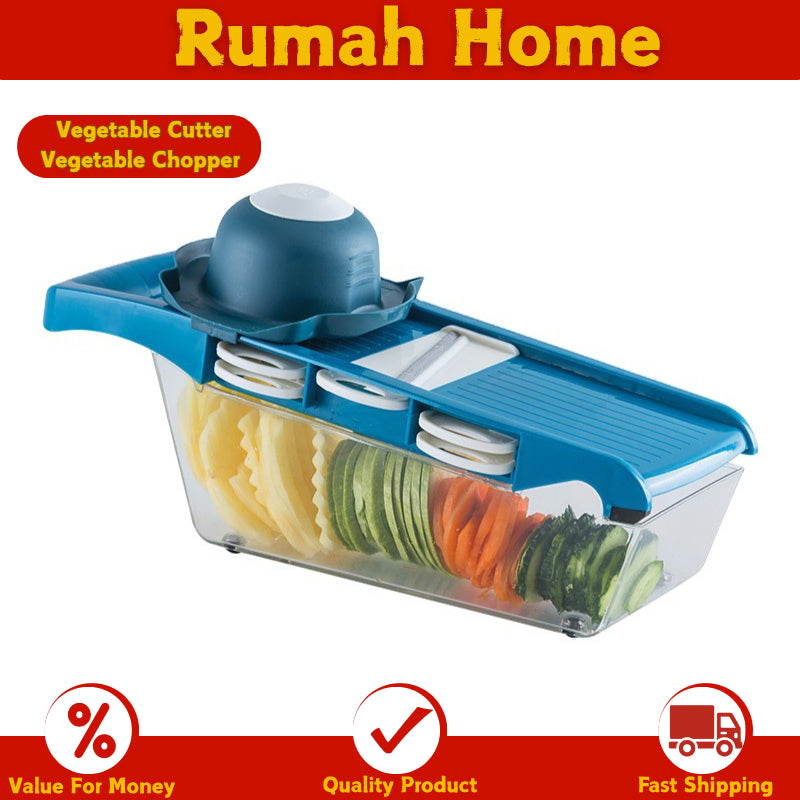 【SG Ready Stock】Vegetable Cutter / Vegetable Chopper with Basket for Fruits Vegetables