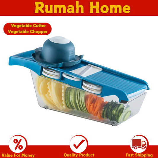 【SG Ready Stock】Vegetable Cutter / Vegetable Chopper with Basket for Fruits Vegetables